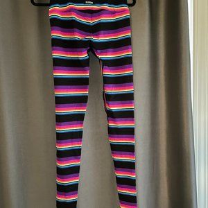 K-Deer rainbow striped full-length leggings